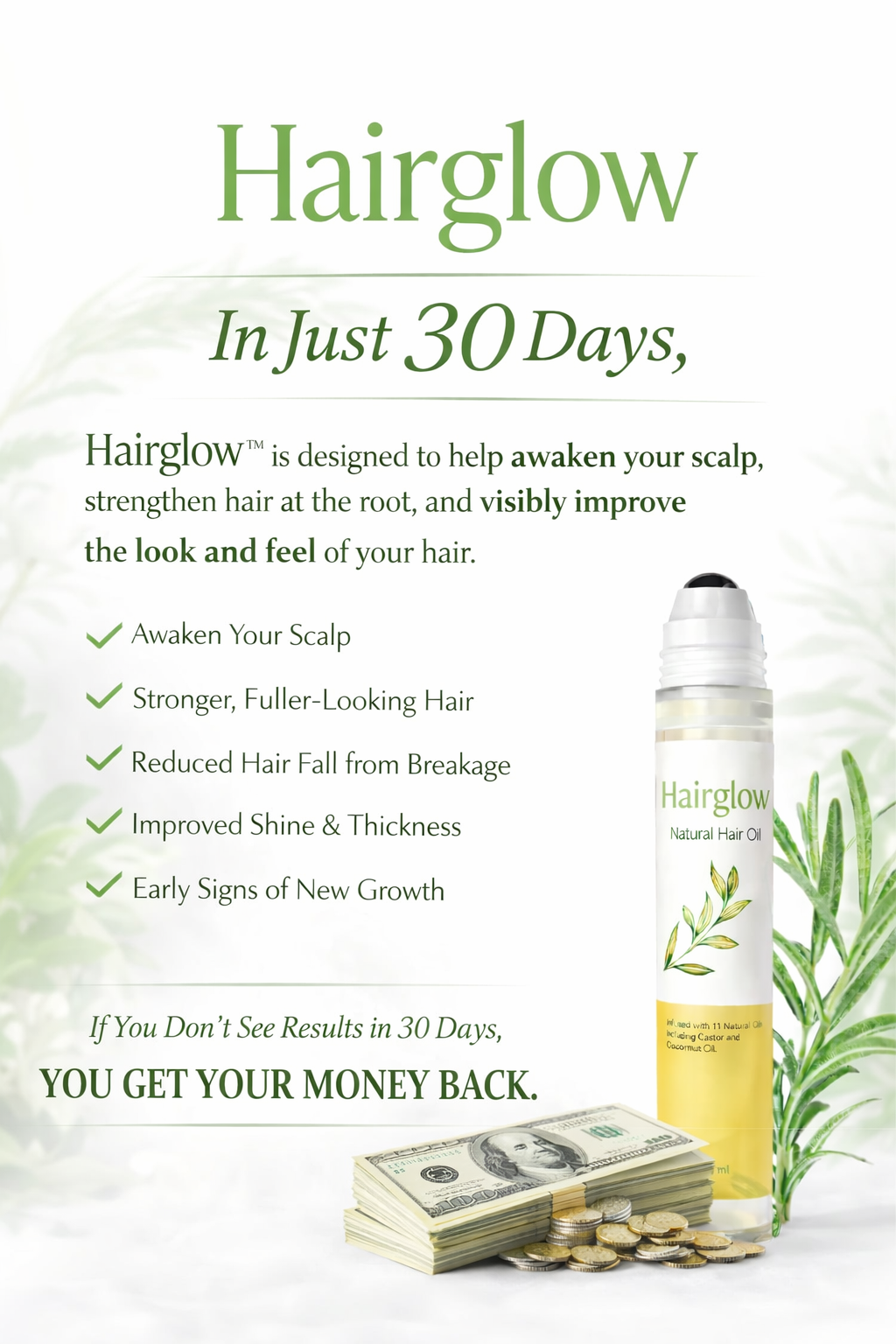 Hair glow hair growth serum